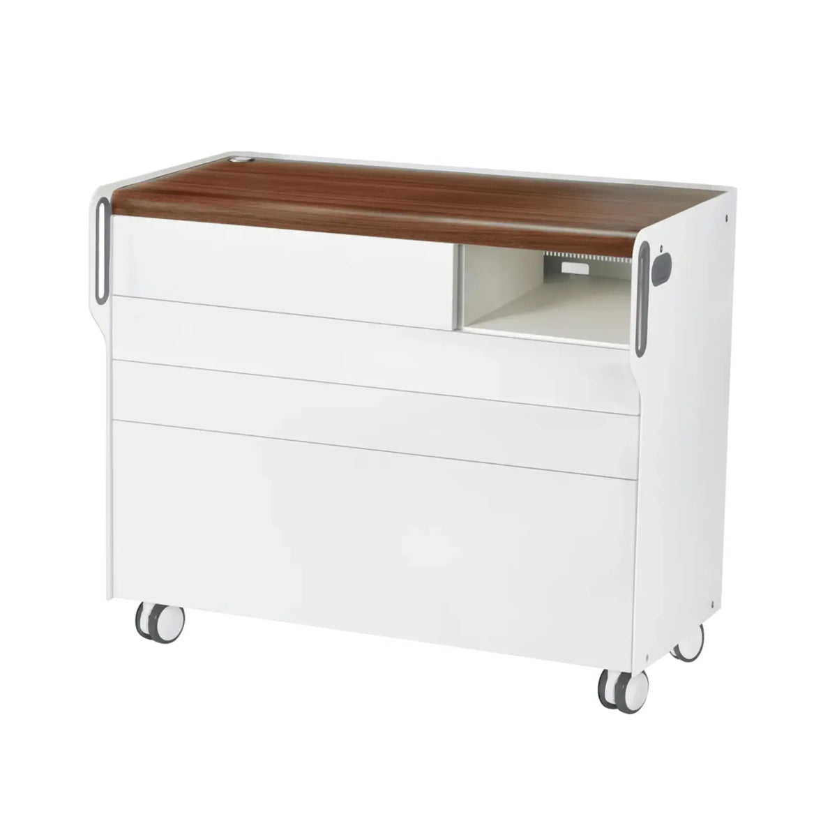 "Room Move" Podiatry Unit - Size L - Ruck Ruck Walnut-3-compartment-micromotor-right-Circle-X
