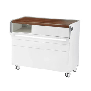 "Room Move" Podiatry Unit - Size L - Ruck Ruck Walnut-3-with-LED-micromotor-compartment-on-the-left