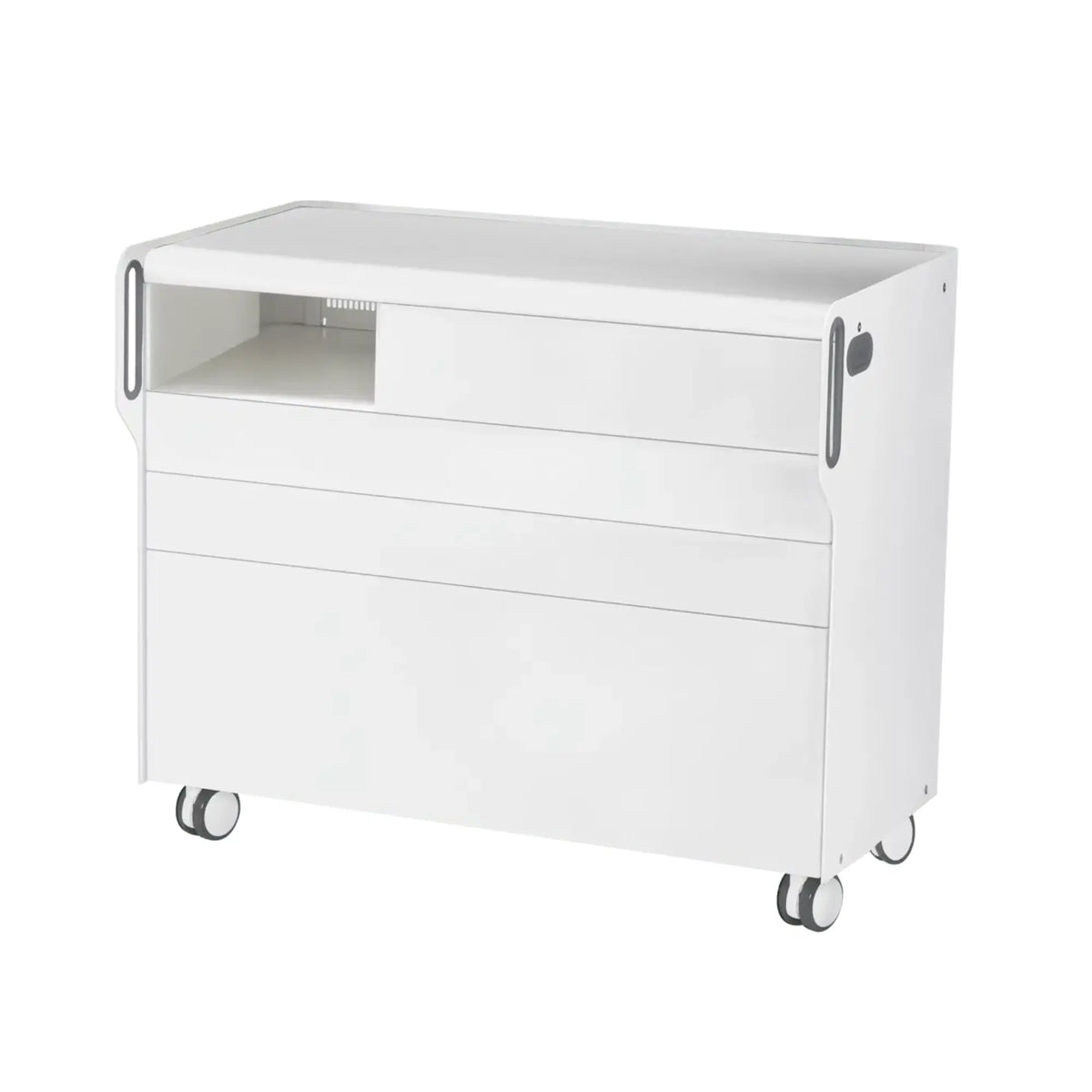 "Room Move" Podiatry Unit - Size L - Ruck Ruck White-3-compartment-micromotor-left-No