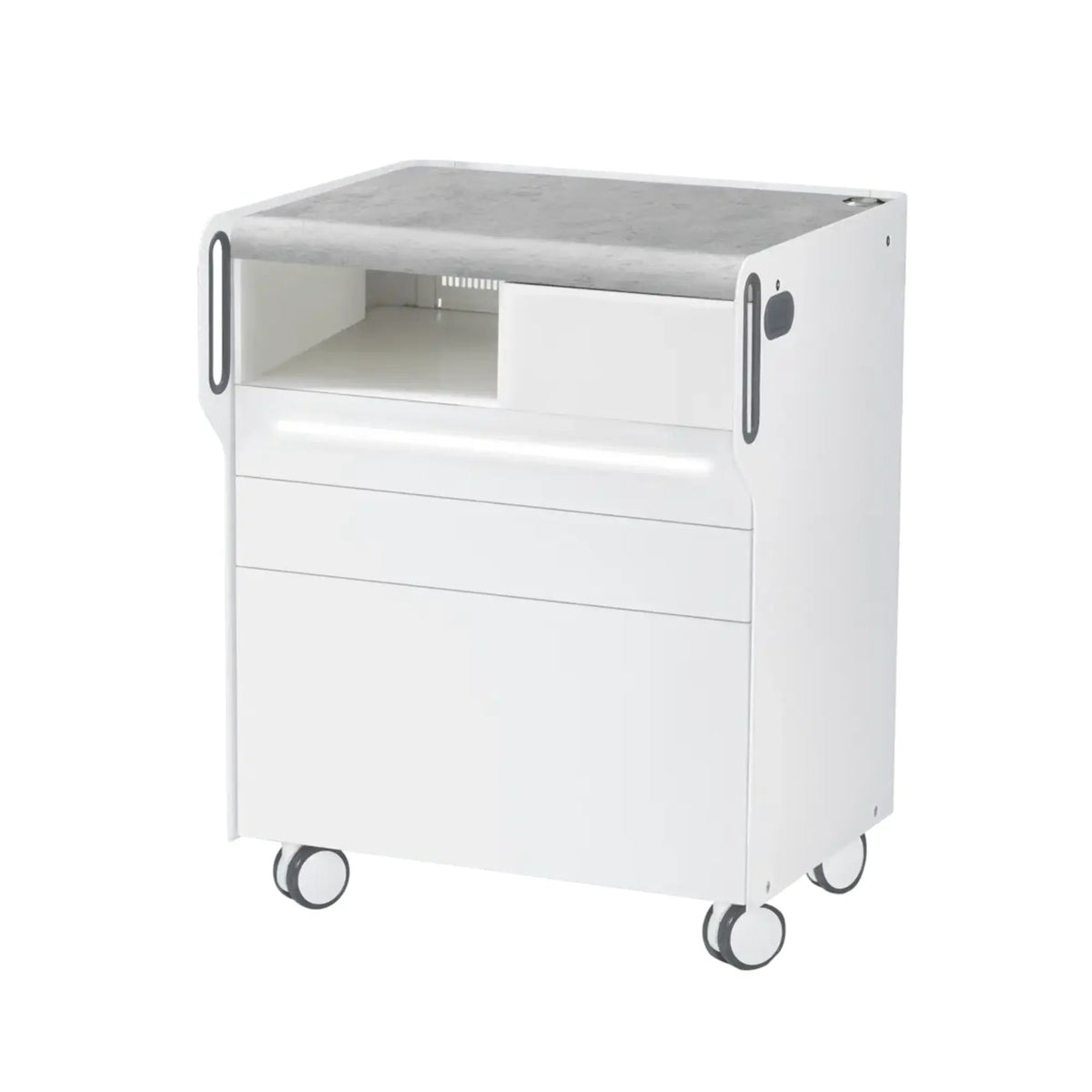 Unidad de Podología "Room Move" - Talla M - Ruck Ruck Hormigón-3-con-compartimento-micromotor-LED-izquierdo