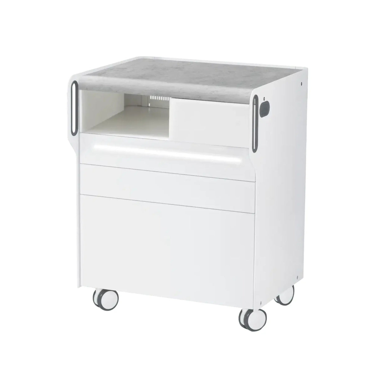 Unidad de Podología "Room Move" - Talla M - Ruck Ruck Hormigón-3-con-compartimento-micromotor-LED-izquierdo