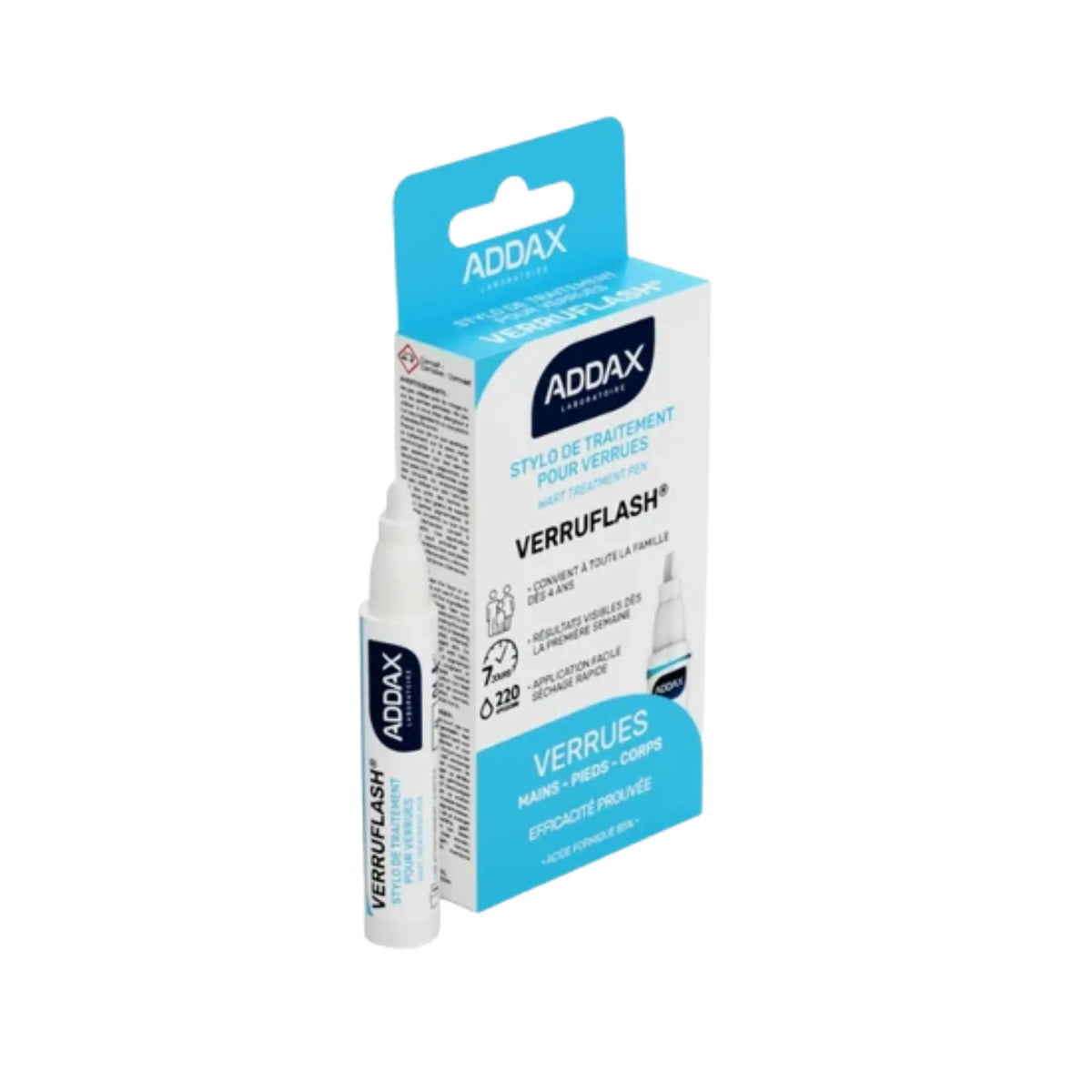VERRUFLASH® Pen - Treatment of hand, foot and body warts - 3 ml - Laboratoire Addax Laboratoire Addax 