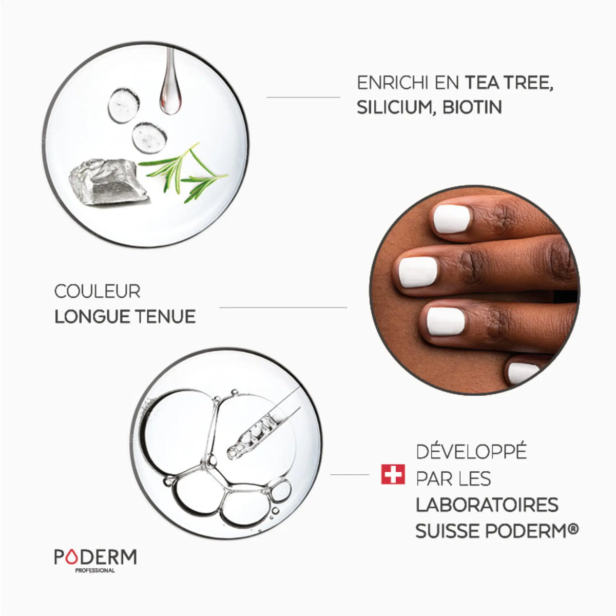 TEA TREE varnish - 8ml - Color Care - Poderm Professional