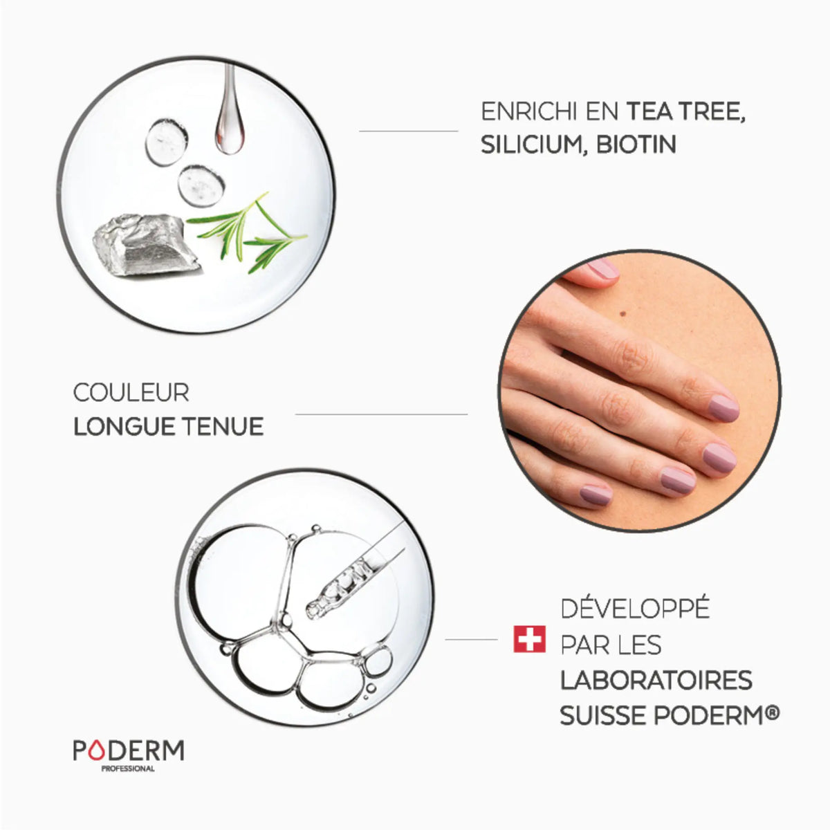 TEA TREE varnish - 8ml - Color Care - Poderm Professional
