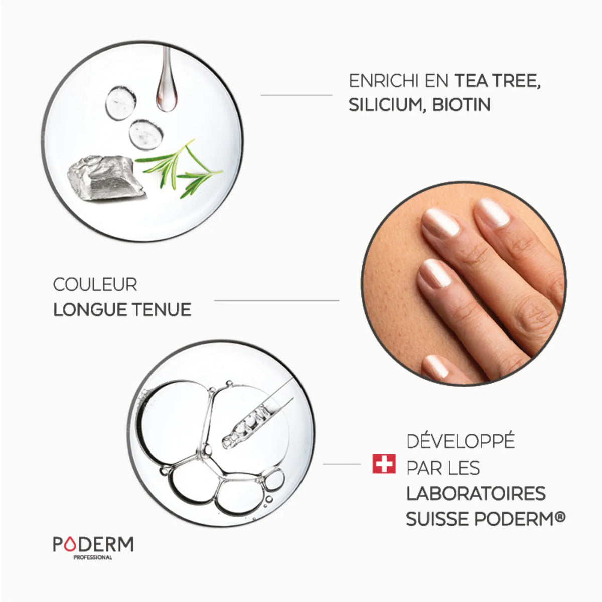 TEA TREE varnish - 8ml - Color Care - Poderm Professional