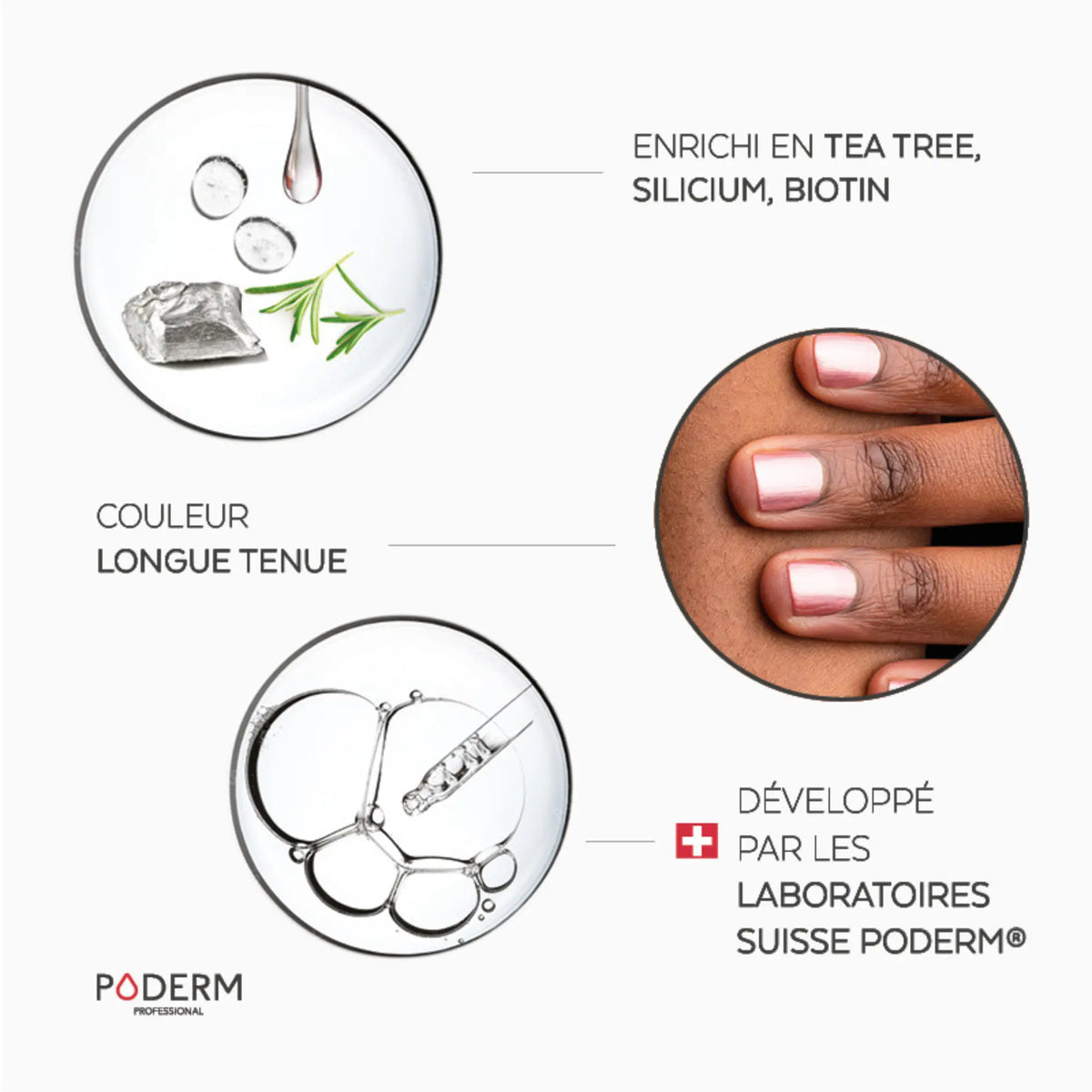 TEA TREE varnish - 8ml - Color Care - Poderm Professional