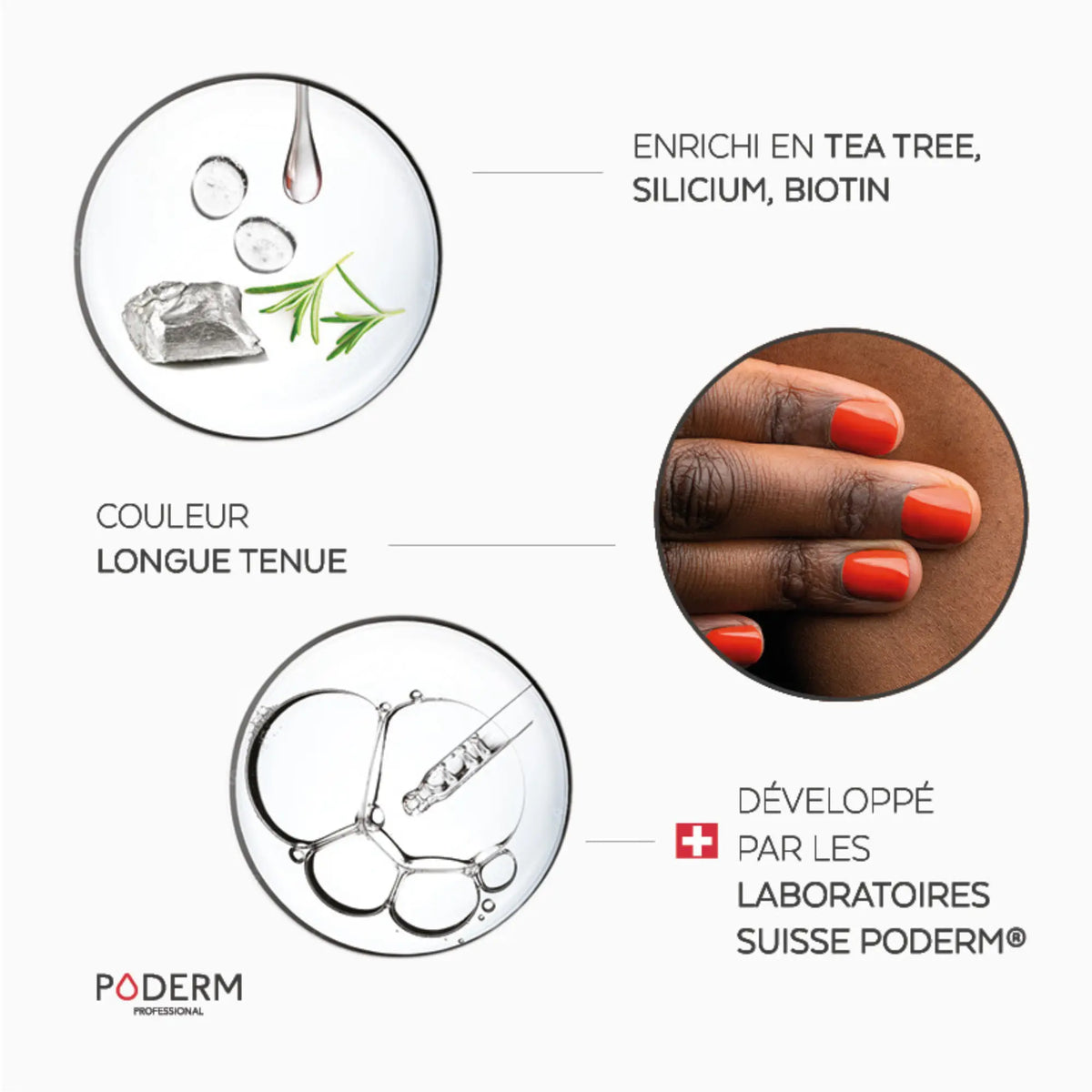 TEA TREE varnish - 8ml - Color Care - Poderm Professional