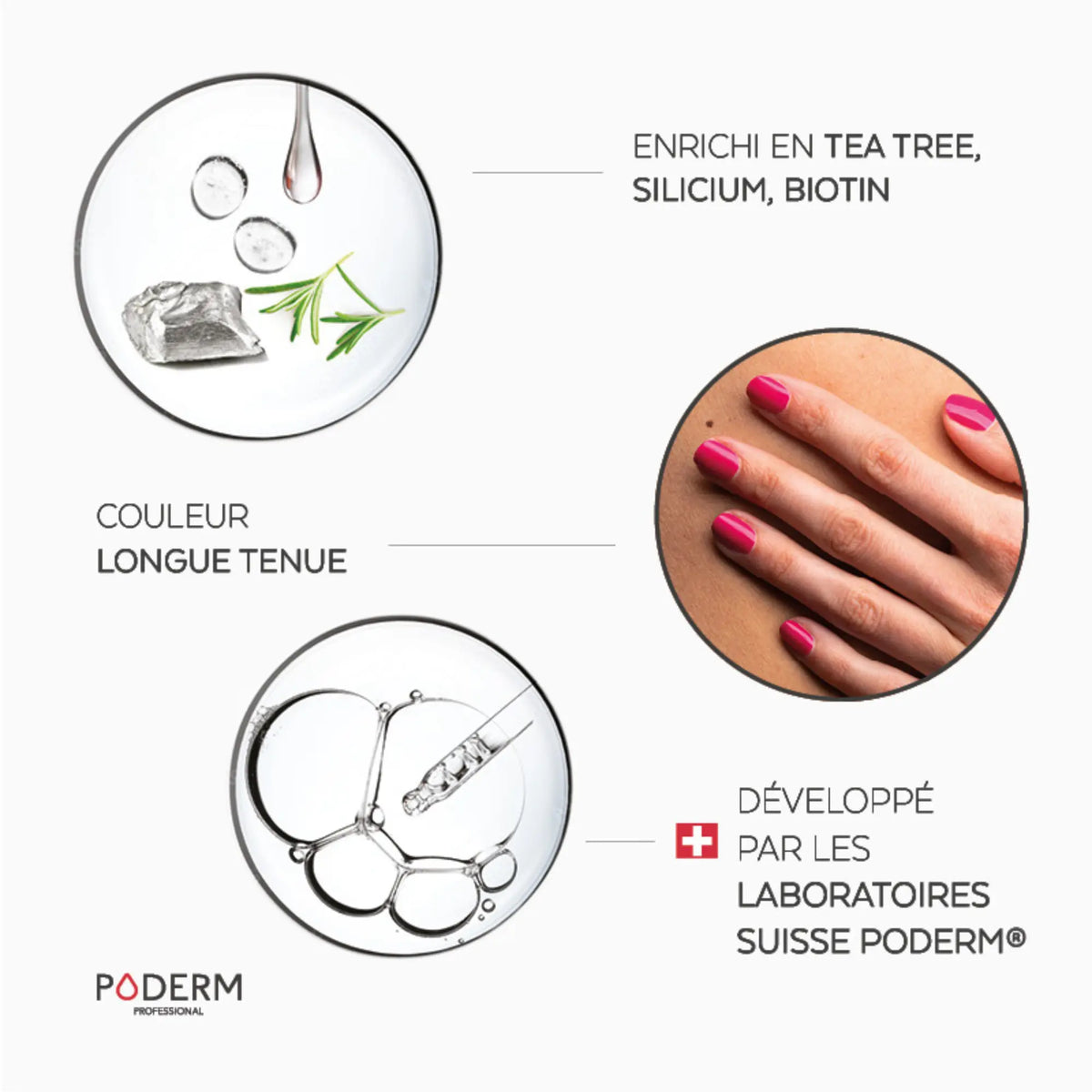 TEA TREE varnish - 8ml - Color Care - Poderm Professional
