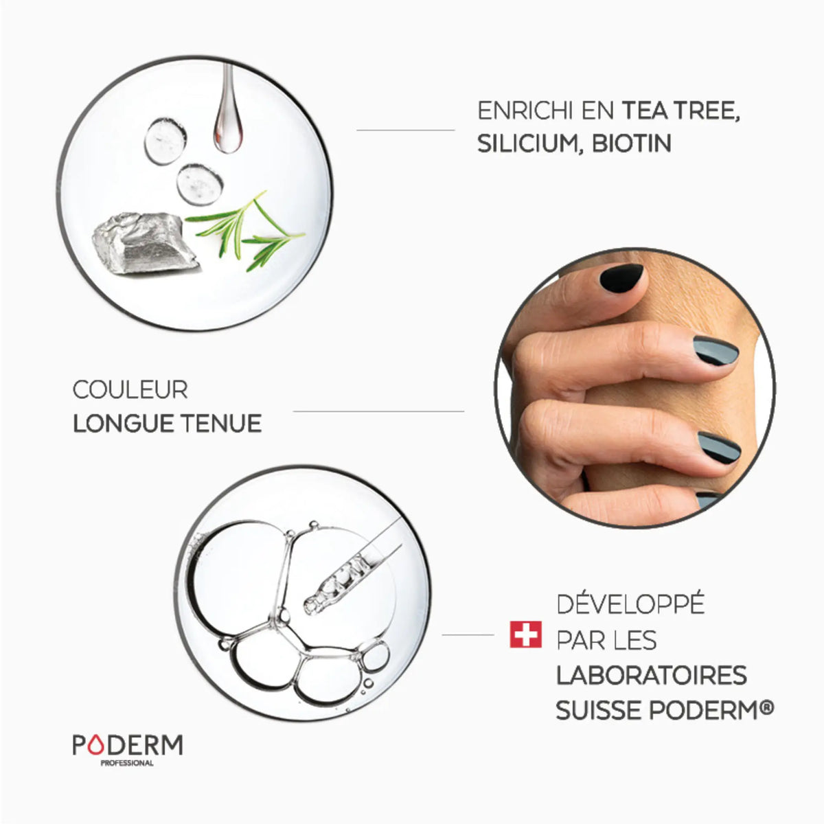 TEA TREE varnish - 8ml - Color Care - Poderm Professional