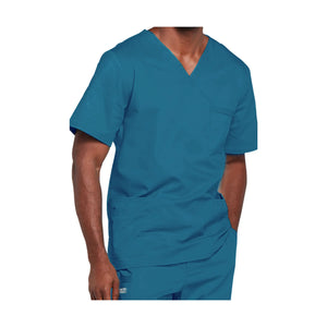 Versailles - Unisex V-Neck Tunic - Unisex - Cherokee Cherokee Authentic Workwear  Blue-Caribbean-3XL