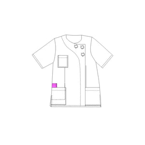 Zoé - Túnica - Manga corta - Mujer - 75 cm My Blusa 