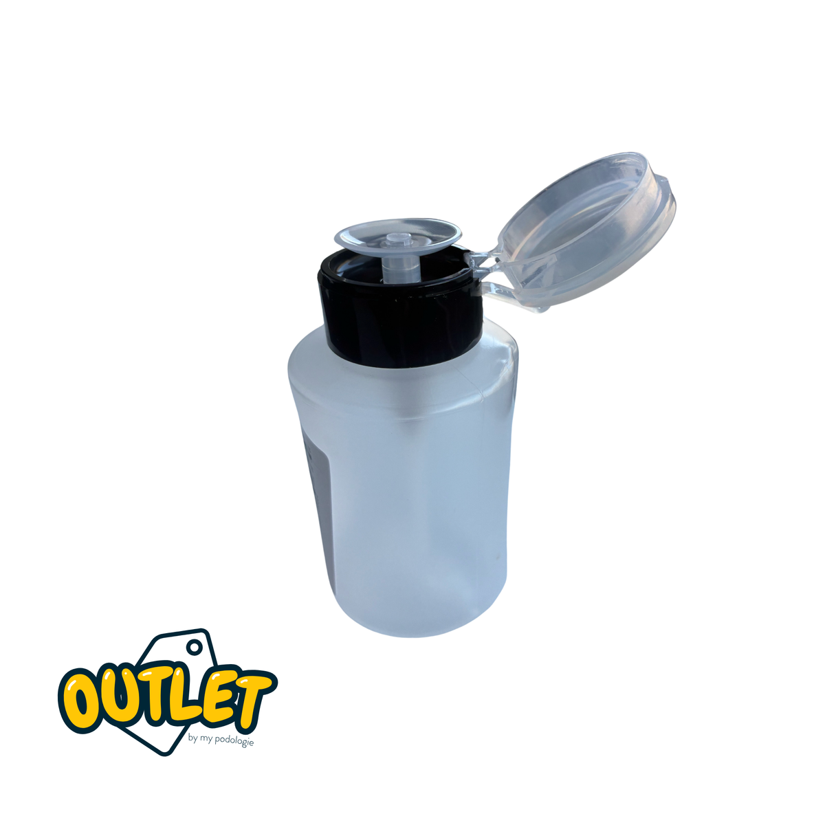Flacon plastique distributeur à pompe pour liquide - 180 ml // Défaut