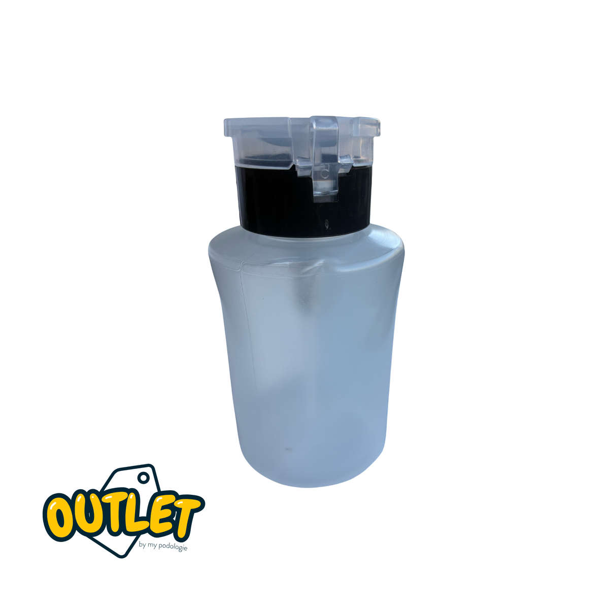 Flacon plastique distributeur à pompe pour liquide - 180 ml // Défaut