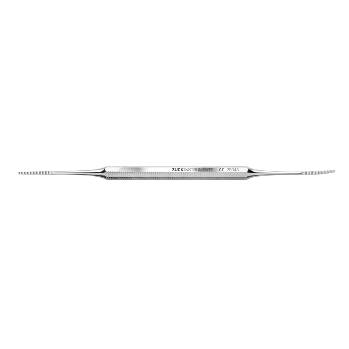 Narrow double curette, straight/bent - Length: 13.5 cm - Ruck Ruck 