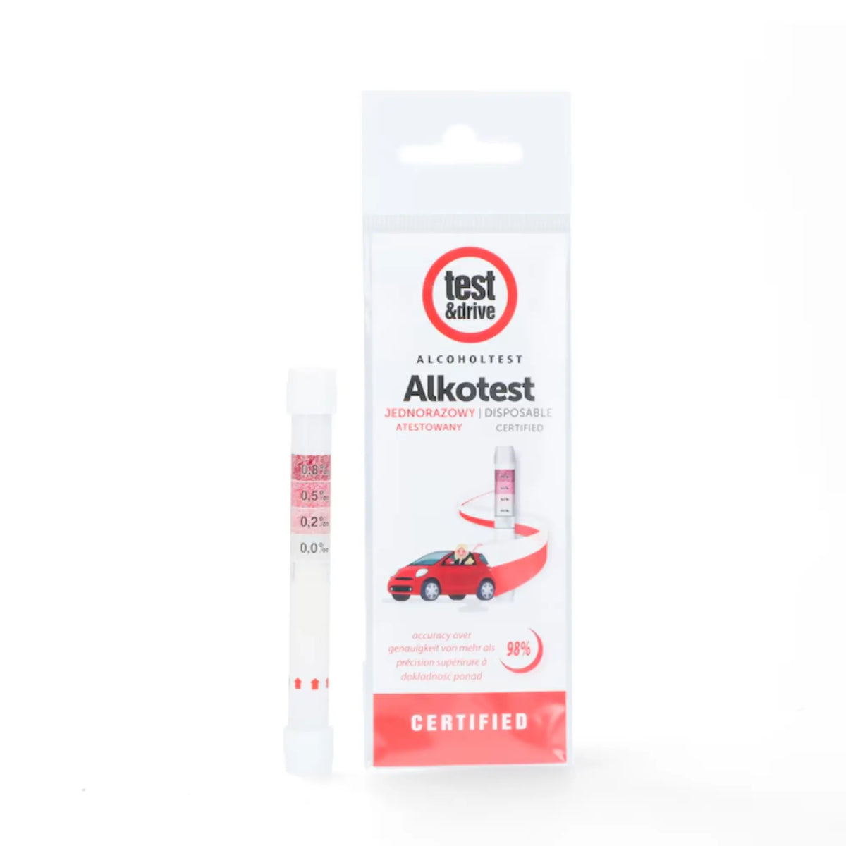 Disposable breathalyzer - Test&drive Test&drive 